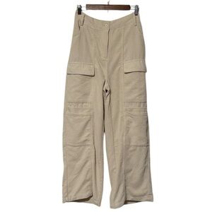 Hunter & Brown Corduroy Cargo Pants in Cream